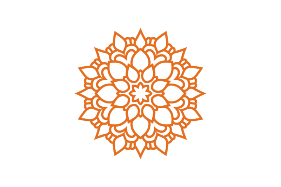 Orange mandala artwork — the Mandala Healing Journeys emblem